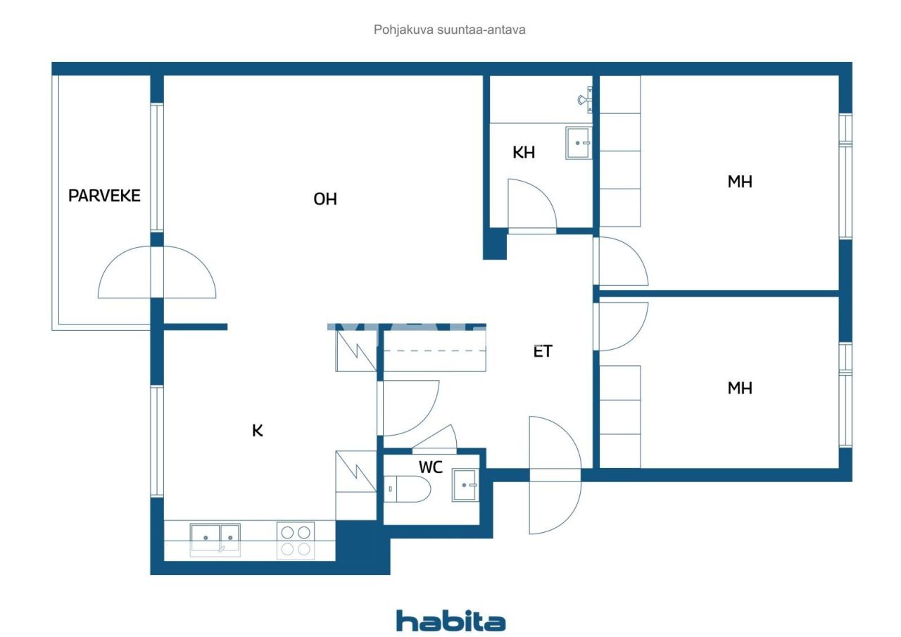 Апартаменты в Вантаа, Финляндия, 64 м² - фото 2