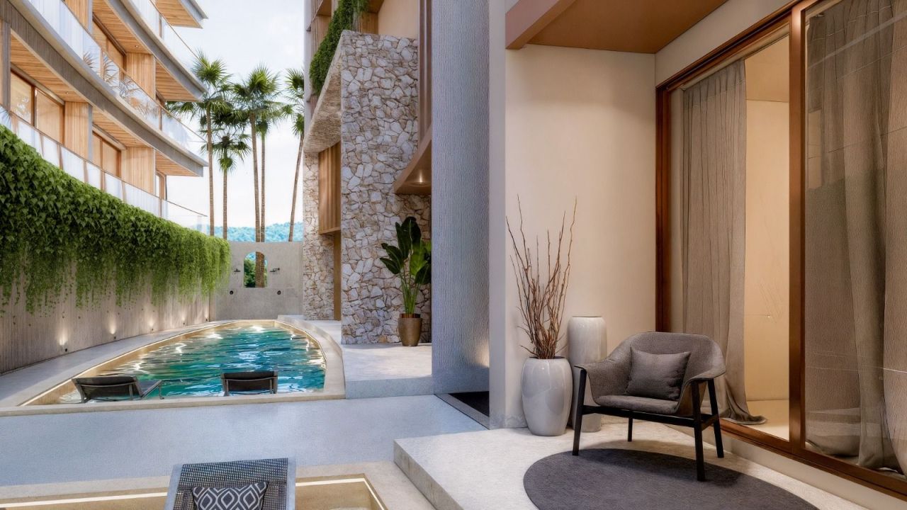 Апартаменты на пляже Банг Тао, Таиланд, 37 м² - фото 17