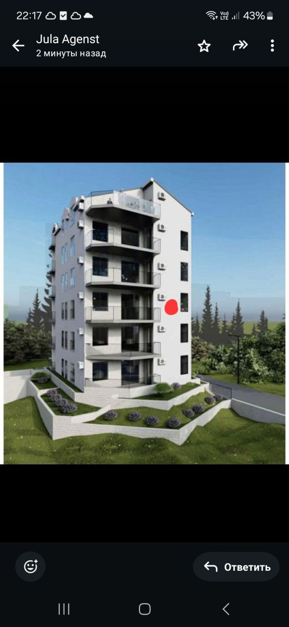 Квартира в Будве, Черногория, 38 м² - фото 2