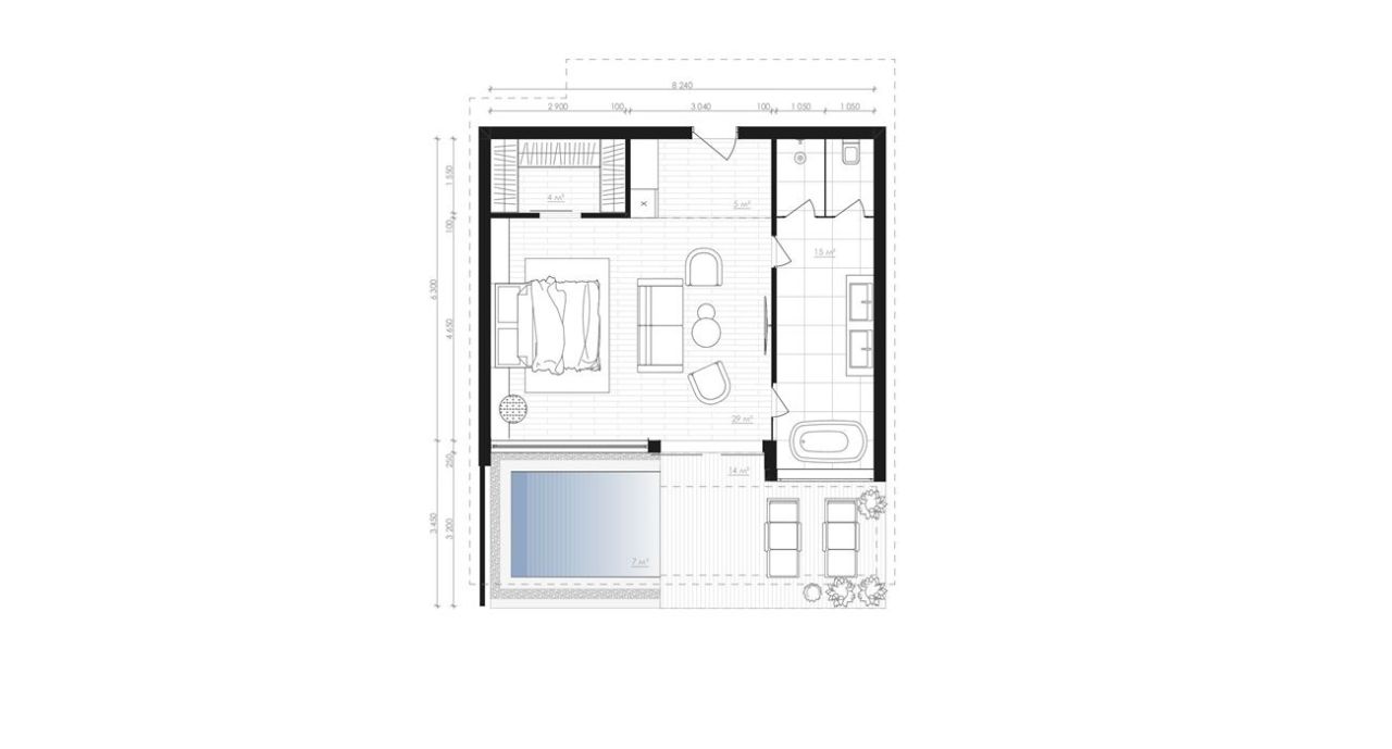 Апартаменты Мале, Мальдивы, 35 м² - фото 18