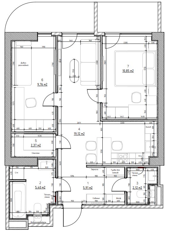 Квартира в Батуми, Грузия, 74 м² - фото 11