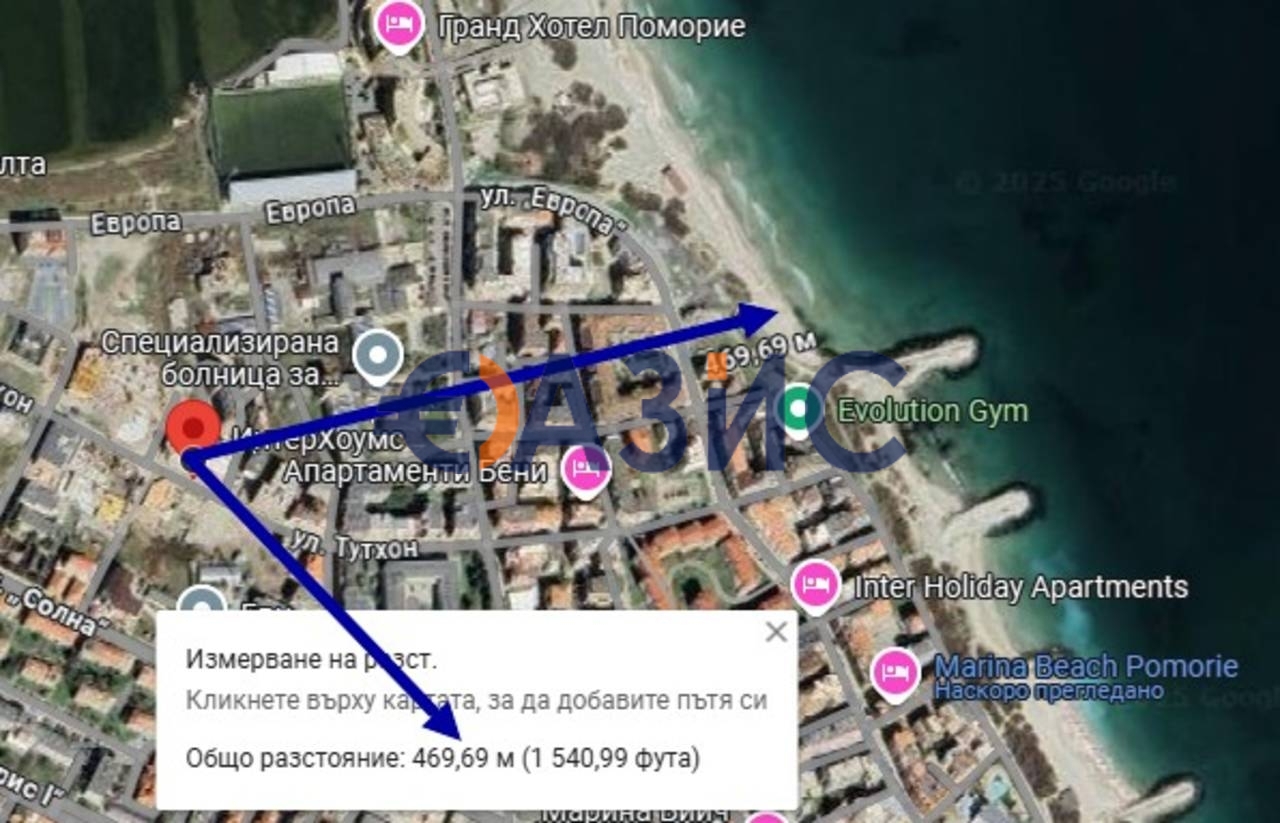 Апартаменты в Поморие, Болгария, 76.6 м² - фото 13