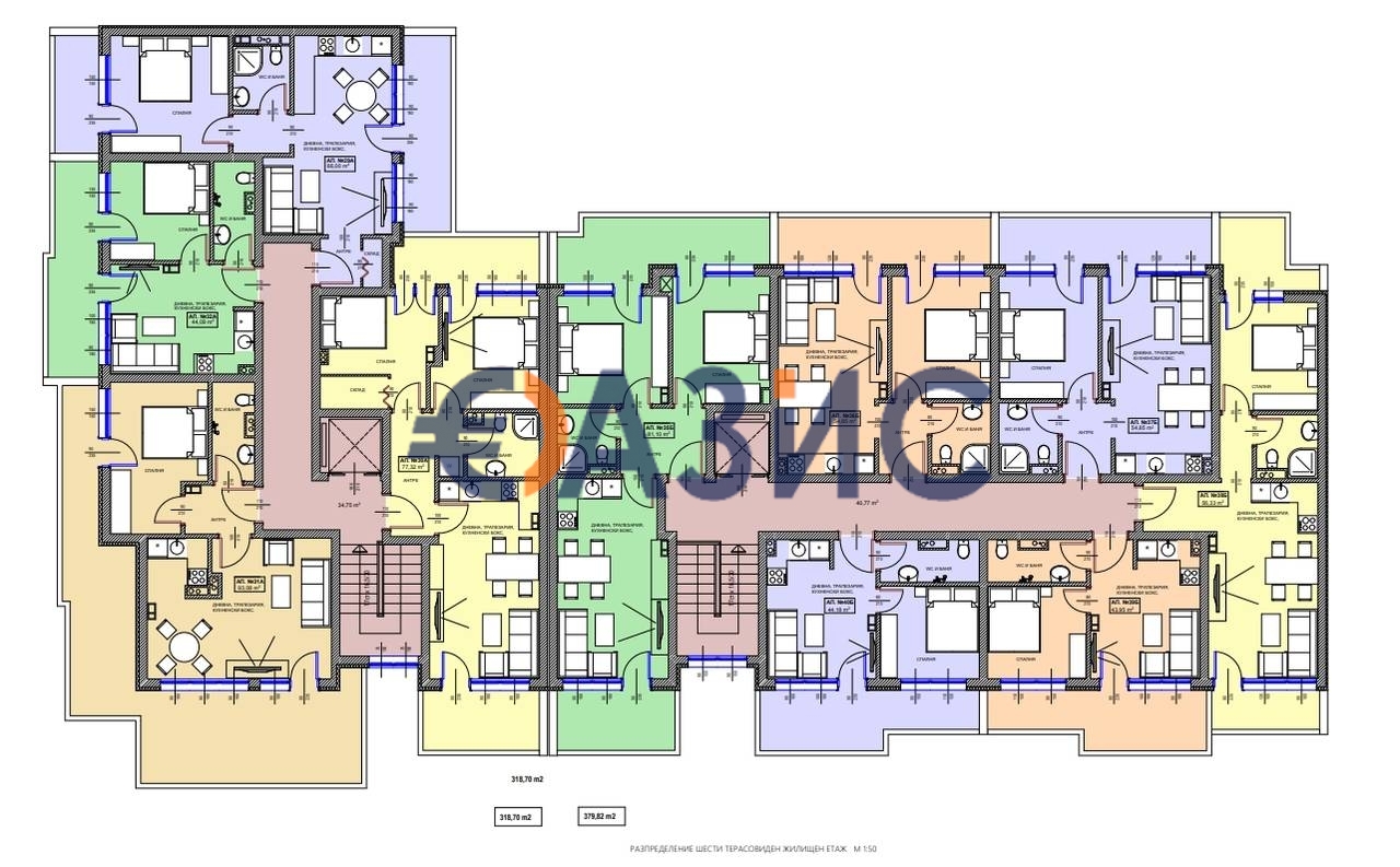Апартаменты в Поморие, Болгария, 67.5 м² - фото 15