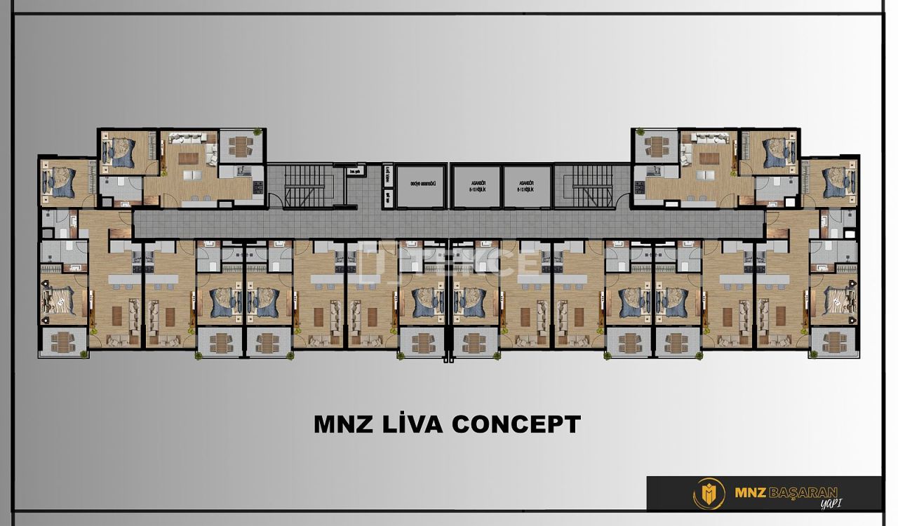 Апартаменты Эрдемли, Турция, 88 м² - фото 15