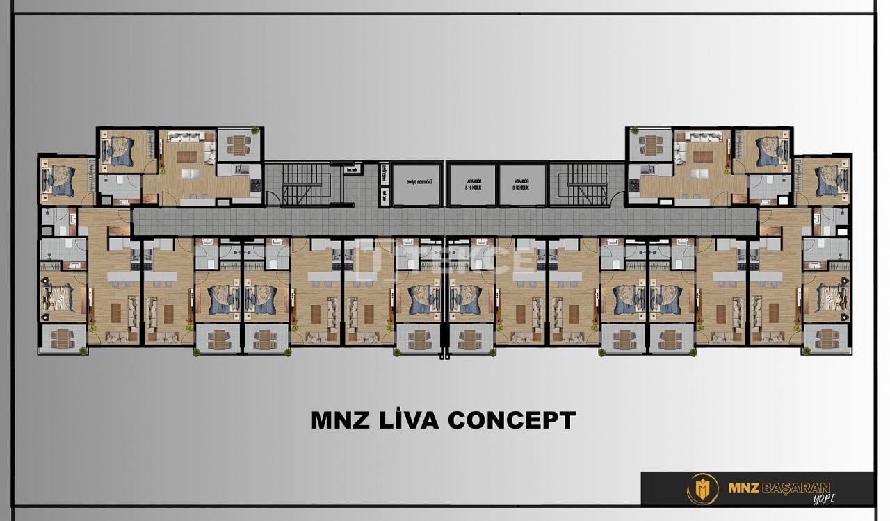 Апартаменты Эрдемли, Турция, 66 м² - фото 15