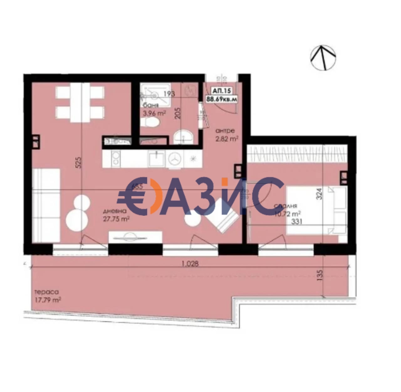 Апартаменты в Созополе, Болгария, 91.1 м² - фото 4