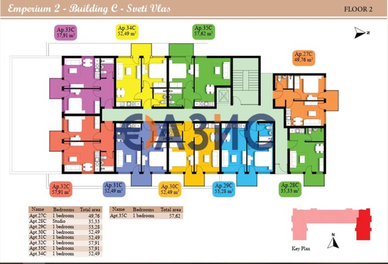 Апартаменты в Святом Власе, Болгария, 57.9 м² - фото 12