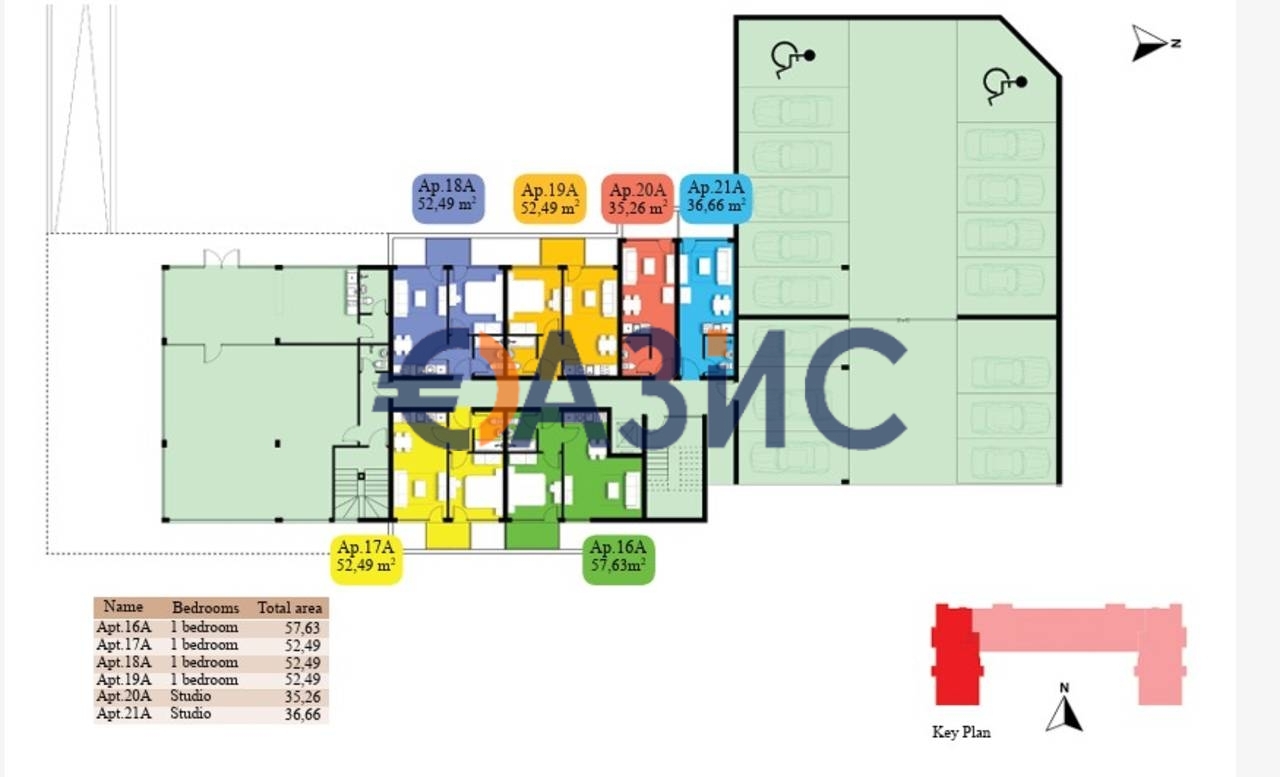 Апартаменты в Святом Власе, Болгария, 35.3 м² - фото 13