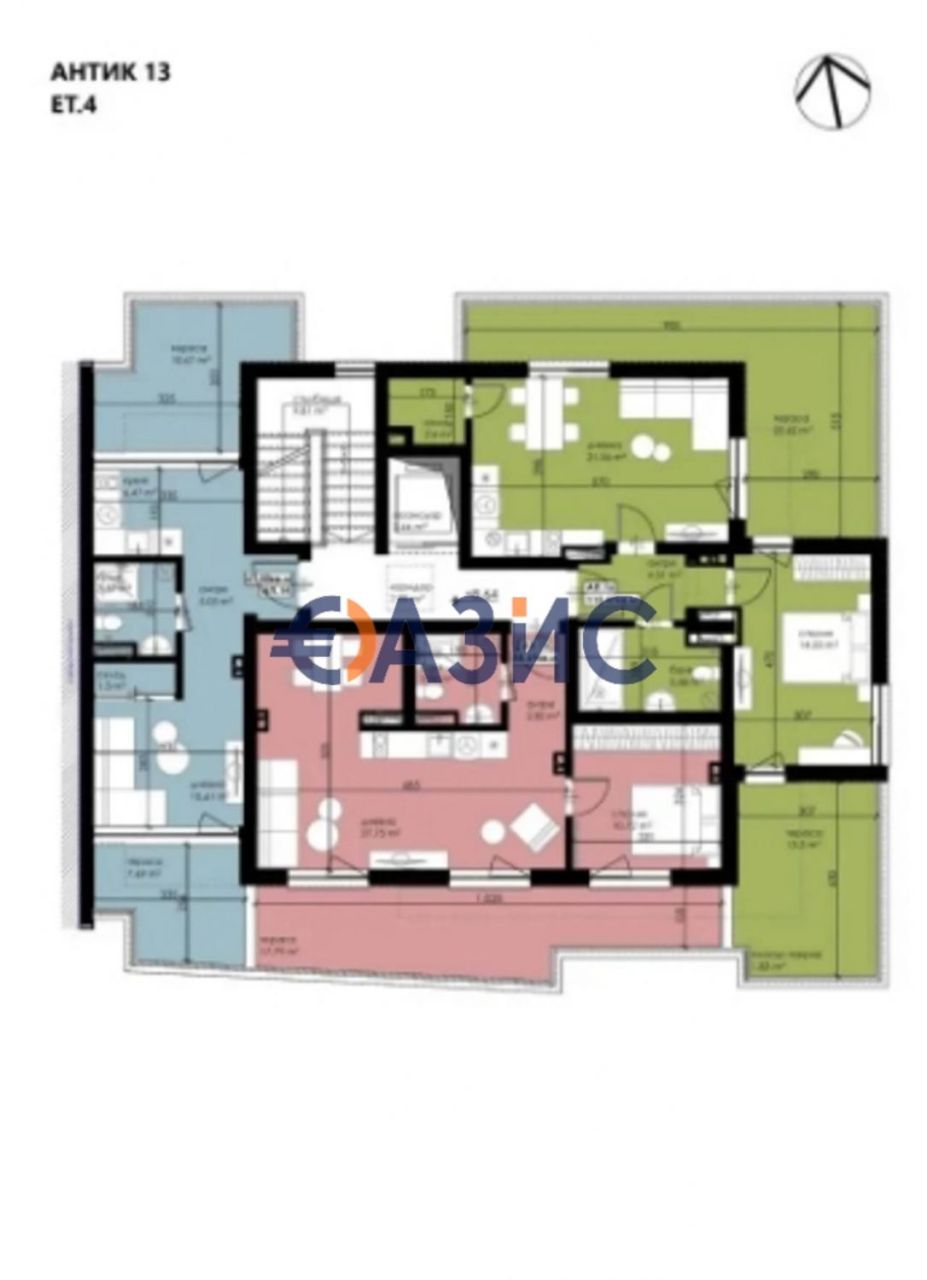 Апартаменты в Созополе, Болгария, 91.1 м² - фото 15
