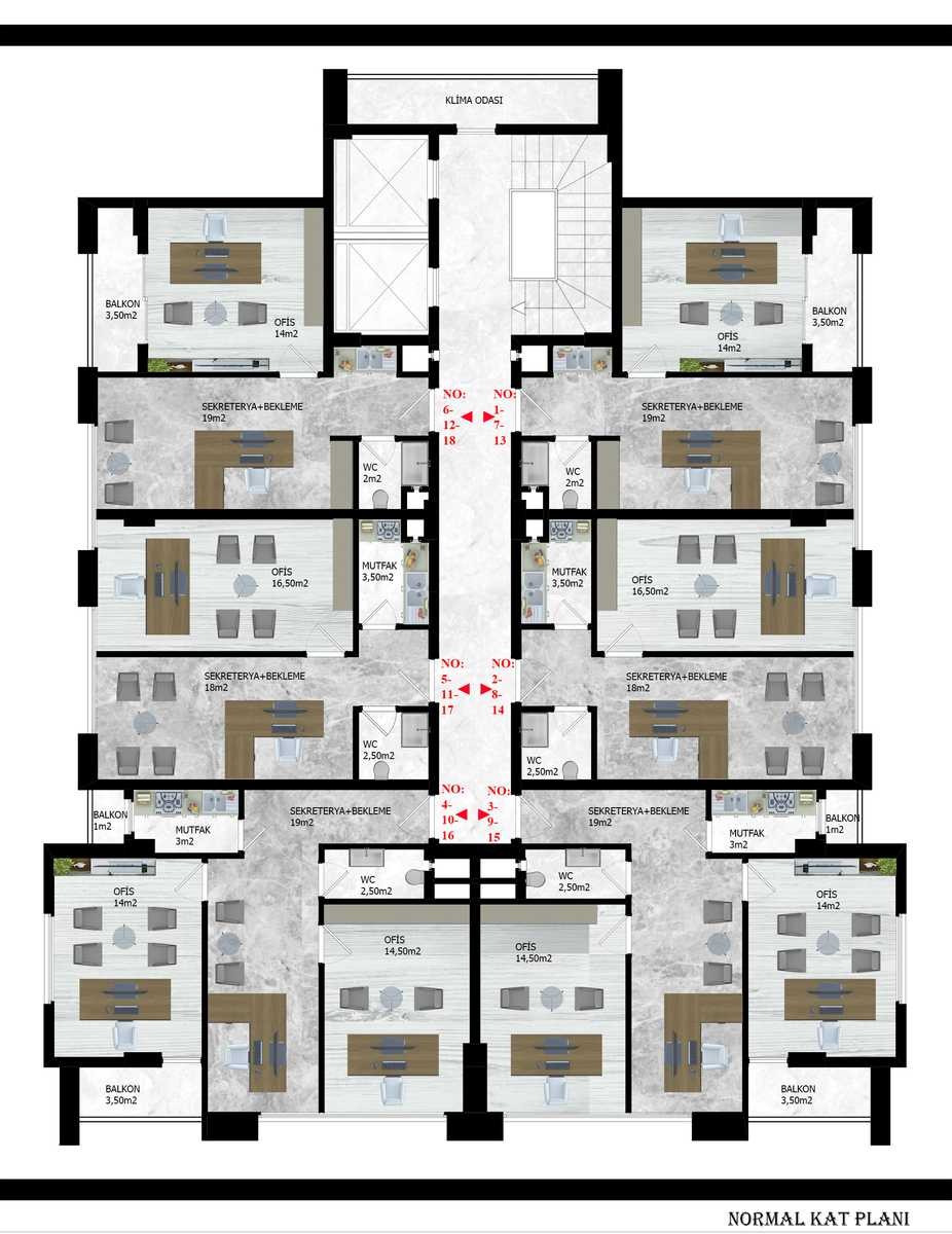 Коммерческая недвижимость в Алании, Турция, 43 м² - фото 15