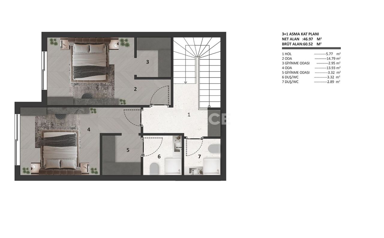 Апартаменты в Анталии, Турция, 188 м² - фото 9