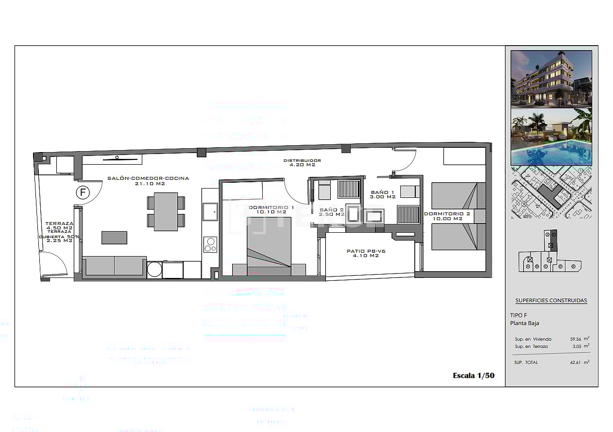 Апартаменты в Санта-Поле, Испания, 87 м² - фото 9