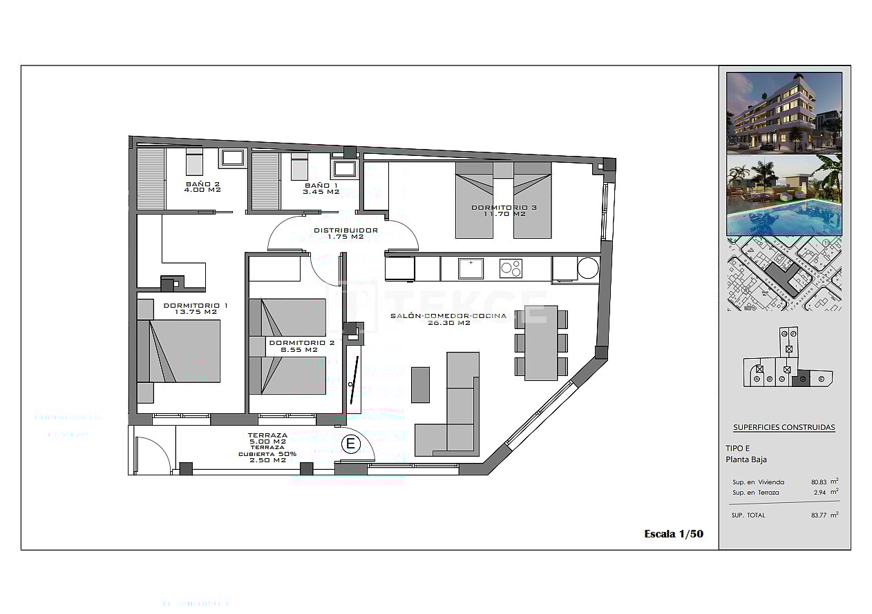 Апартаменты в Санта-Поле, Испания, 65 м² - фото 10
