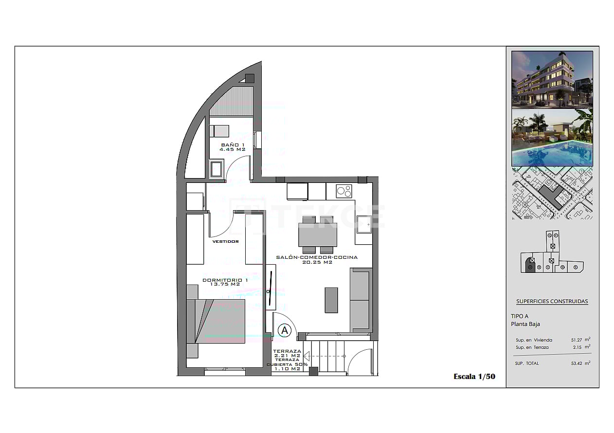 Апартаменты в Санта-Поле, Испания, 65 м² - фото 14