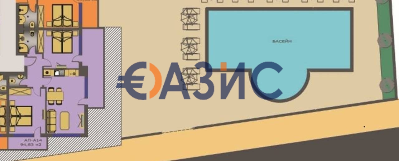 Апартаменты в Приморско, Болгария, 95.1 м² - фото 10