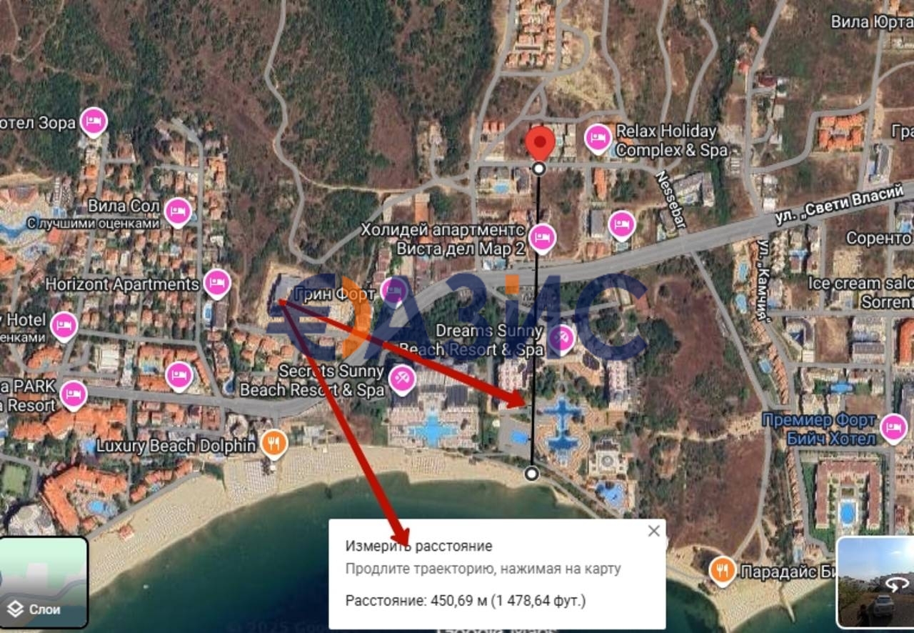 Апартаменты в Святом Власе, Болгария, 45.2 м² - фото 17