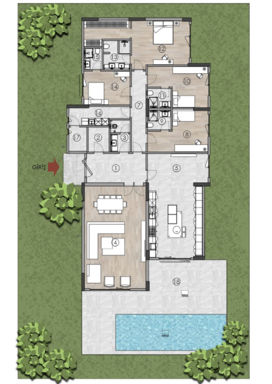 Вилла в Стамбуле, Турция, 354 м² - фото 17