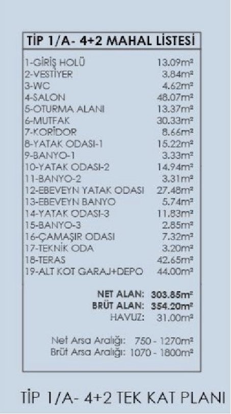 Вилла в Стамбуле, Турция, 354 м² - фото 18