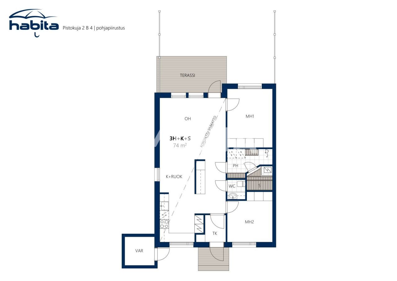 Квартира Торнио, Финляндия, 74 м² - фото 2