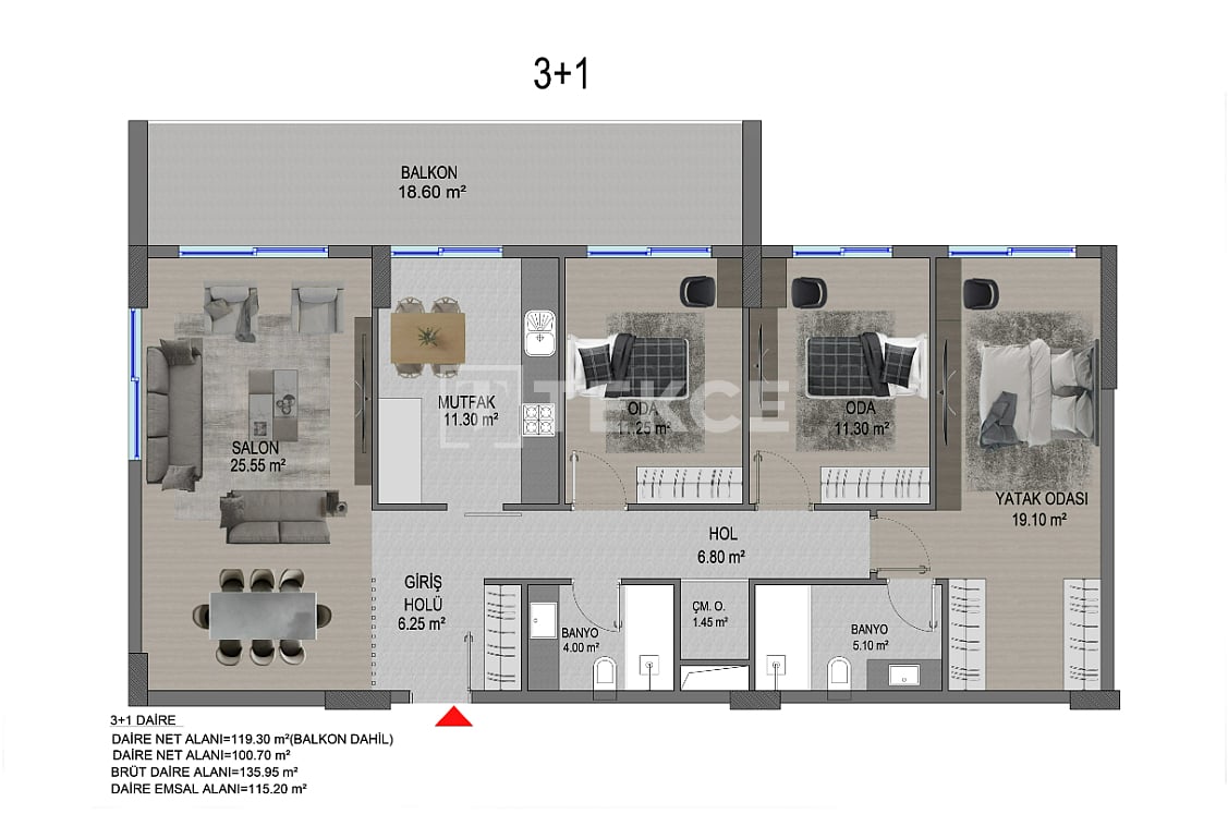 Апартаменты в Анкаре, Турция, 88 м² - фото 11