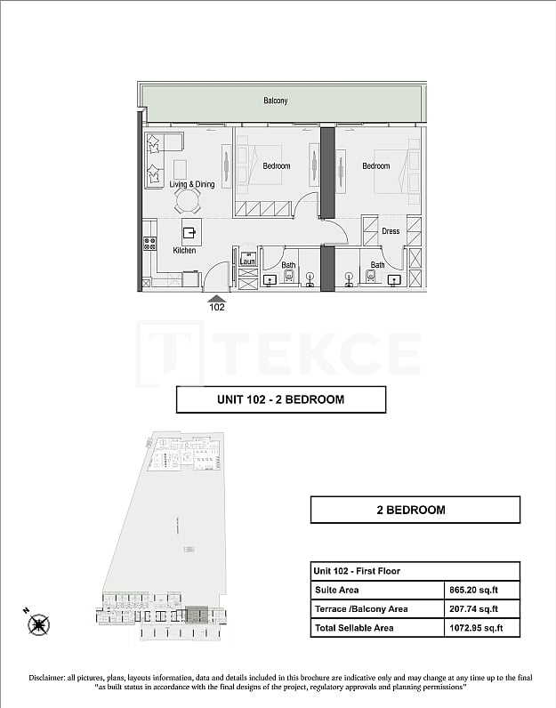 Апартаменты в Дубае, ОАЭ, 105 м² - фото 18