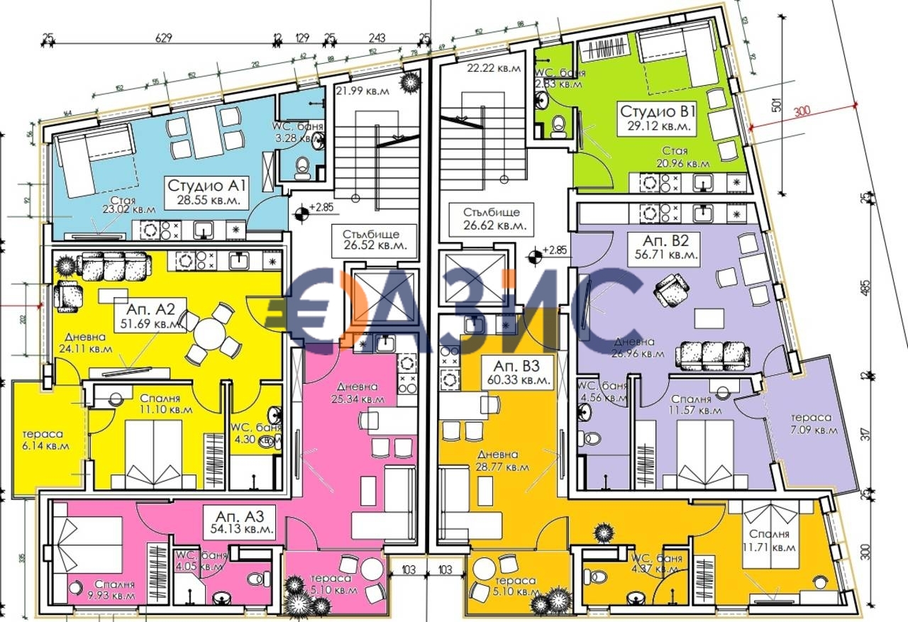 Апартаменты в Созополе, Болгария, 69.8 м² - фото 12