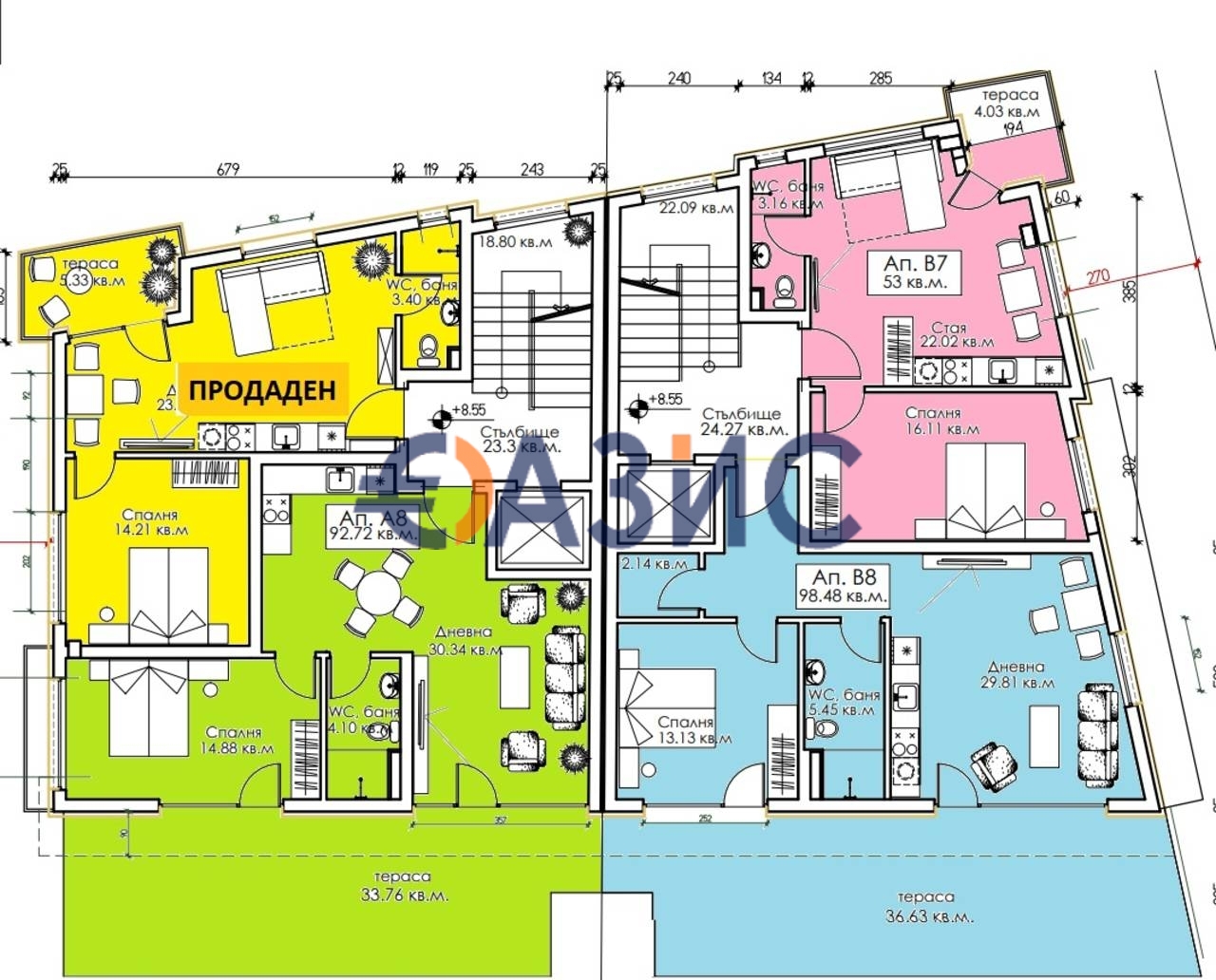 Апартаменты в Созополе, Болгария, 115.1 м² - фото 12