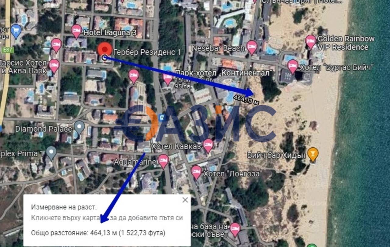 Апартаменты на Солнечном берегу, Болгария, 33 м² - фото 19