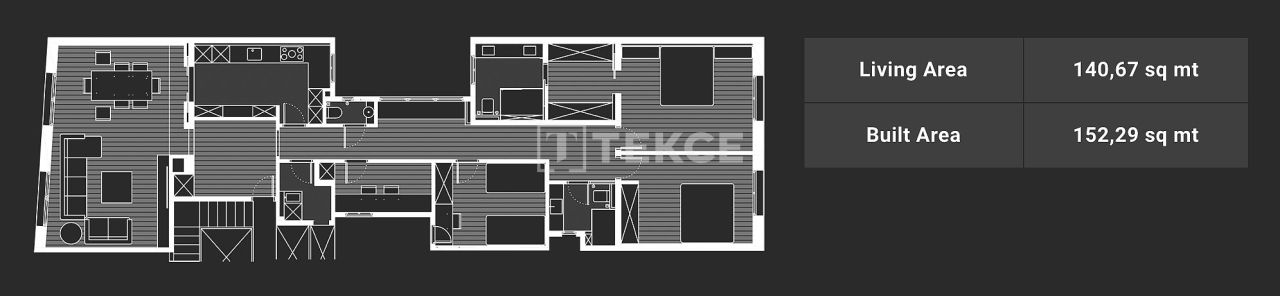 Апартаменты в Барселоне, Испания, 152 м² - фото 19