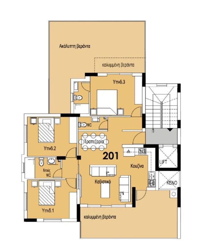 Апартаменты в Лимасоле, Кипр, 165 м² - фото 2
