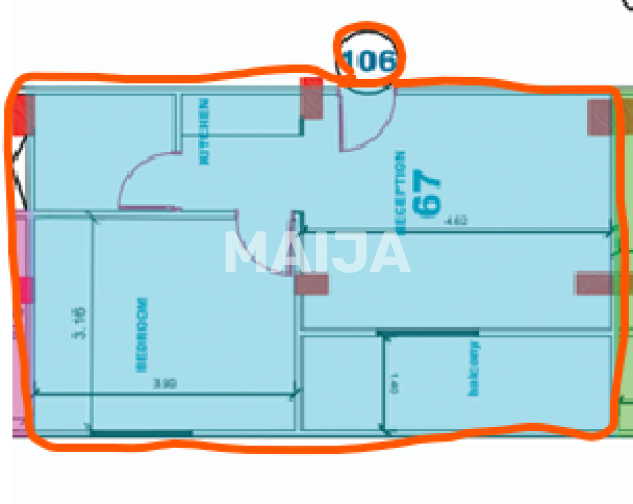 Апартаменты в Хургаде, Египет, 67 м² - фото 2