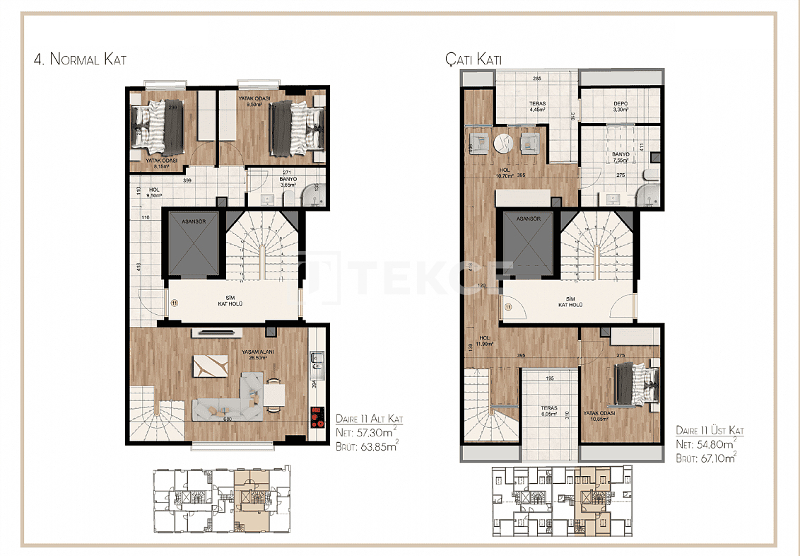Апартаменты в Стамбуле, Турция, 38 м² - фото 5