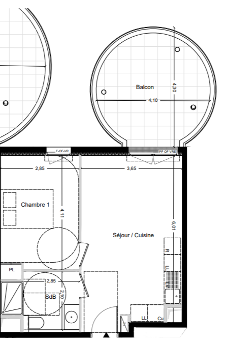 Квартира в Тулоне, Франция, 40 м² - фото 11