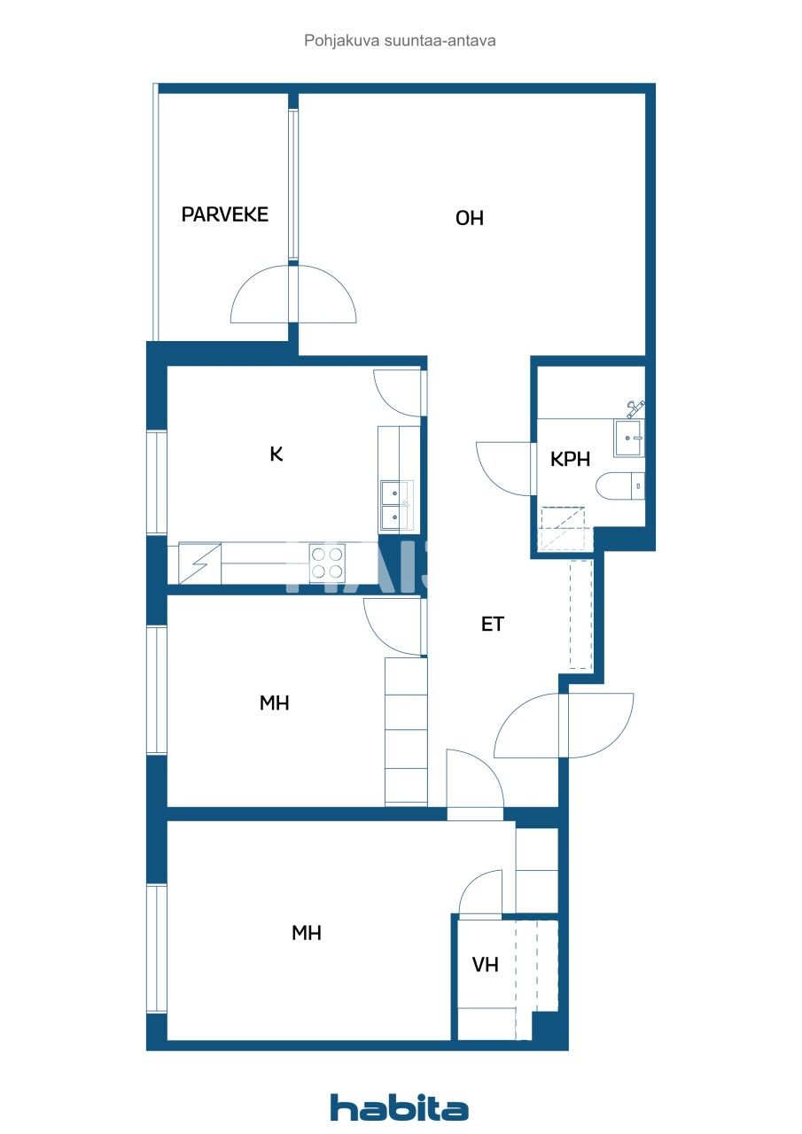 Апартаменты в Риихимяки, Финляндия, 70 м² - фото 2