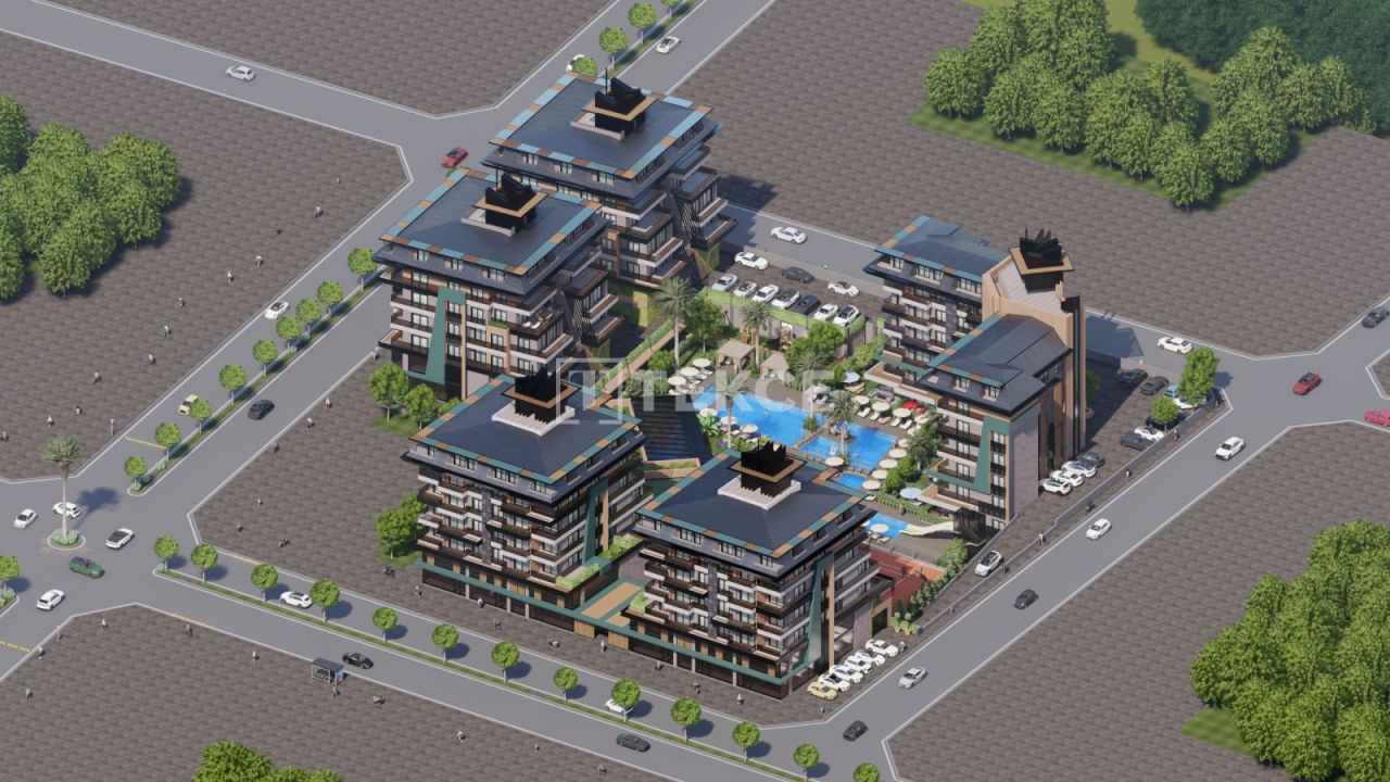 Апартаменты в Алании, Турция, 58 м² - фото 13