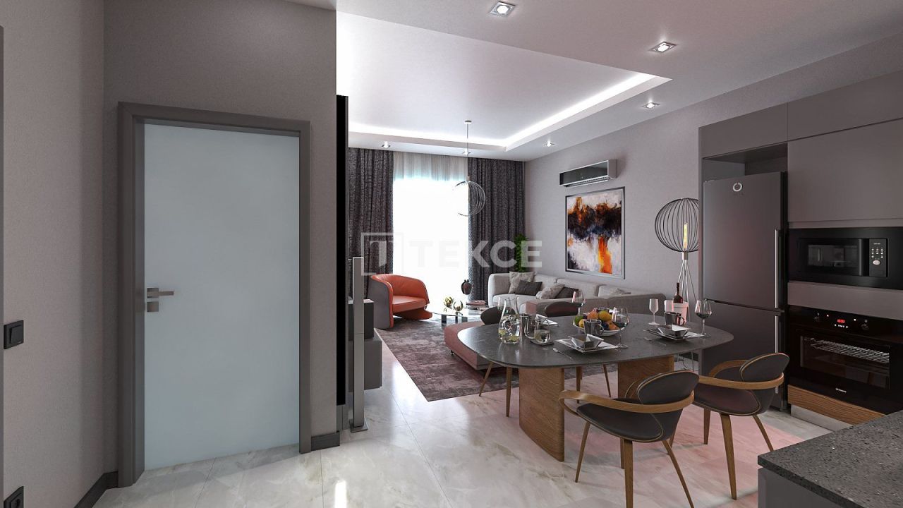 Апартаменты в Алании, Турция, 58 м² - фото 15