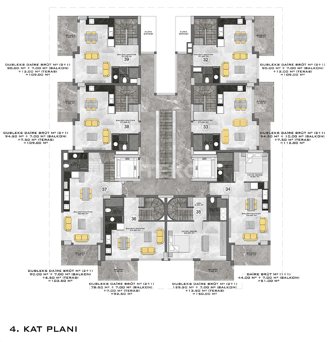 Апартаменты в Алании, Турция, 187 м² - фото 8