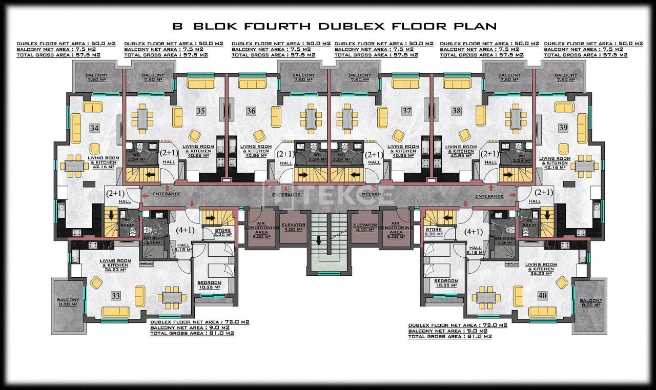 Пентхаус в Алании, Турция, 119 м² - фото 18