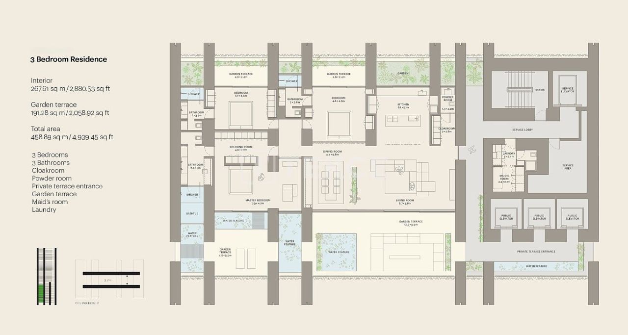 Апартаменты Бизнес-Бэй, ОАЭ, 383 м² - фото 19