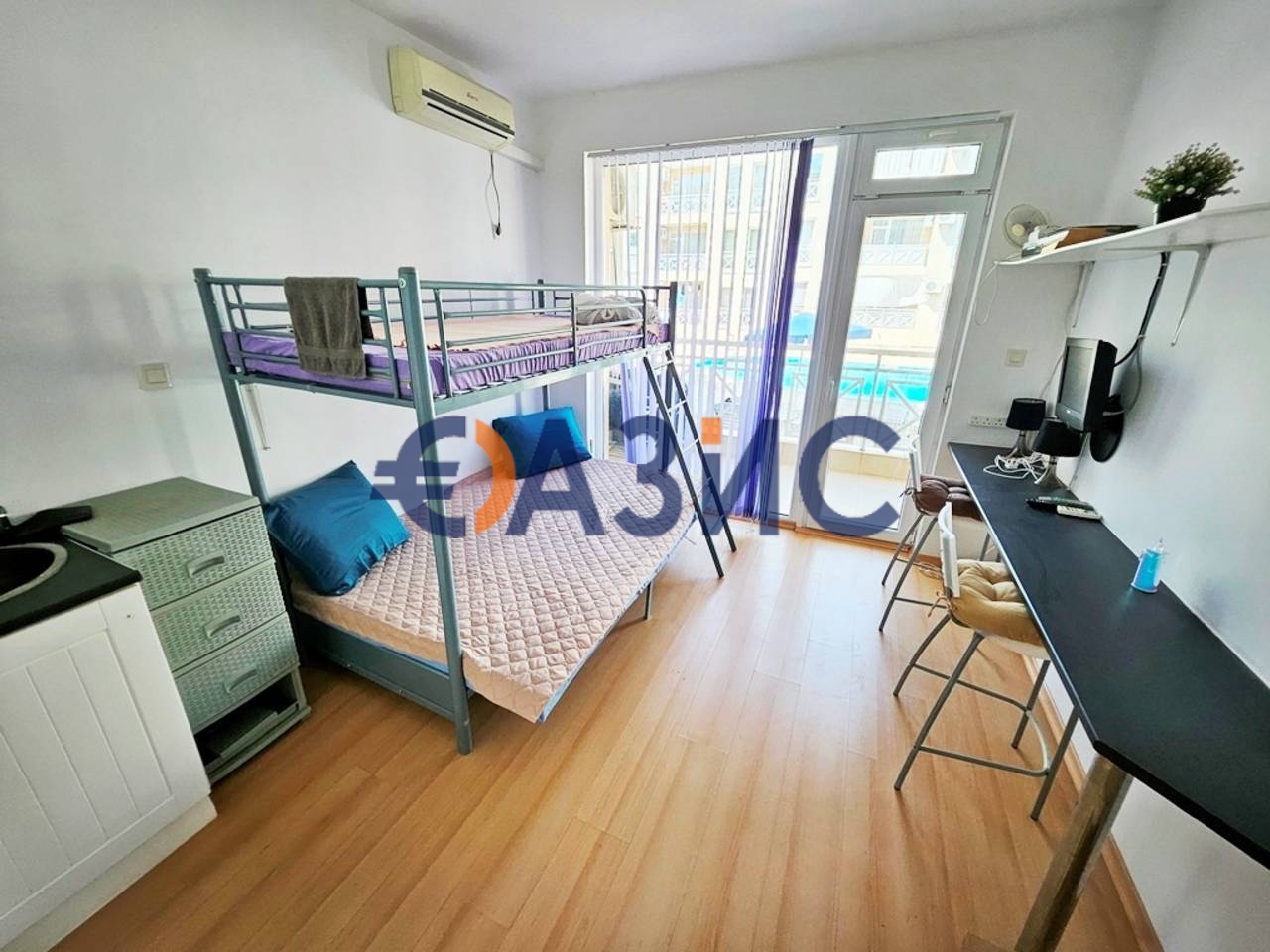 Апартаменты на Солнечном берегу, Болгария, 28 м² - фото 7