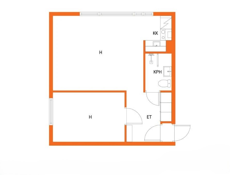 Квартира в Хамине, Финляндия, 46 м² - фото 2
