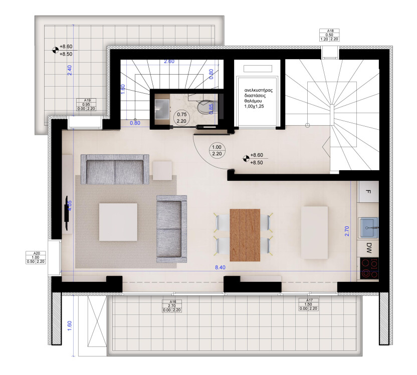 Мезонет в Салониках, Греция, 109 м² - фото 4