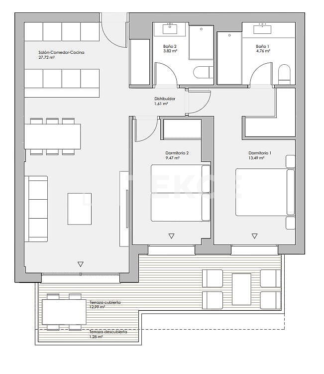 Апартаменты в Михасе, Испания, 100 м² - фото 8