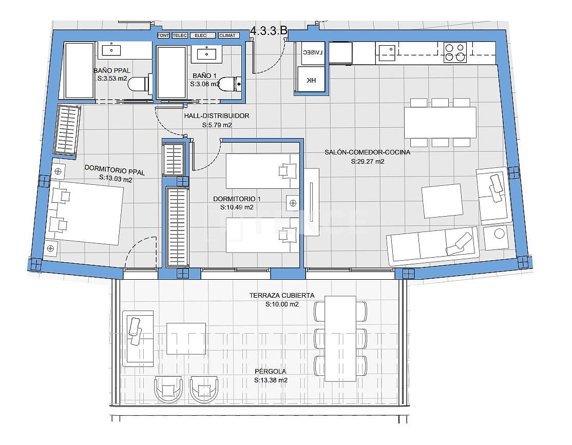 Апартаменты в Михасе, Испания, 121 м² - фото 16