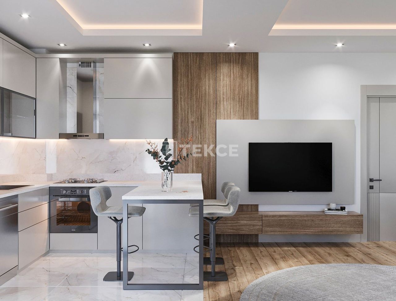 Апартаменты в Анталии, Турция, 63 м² - фото 17