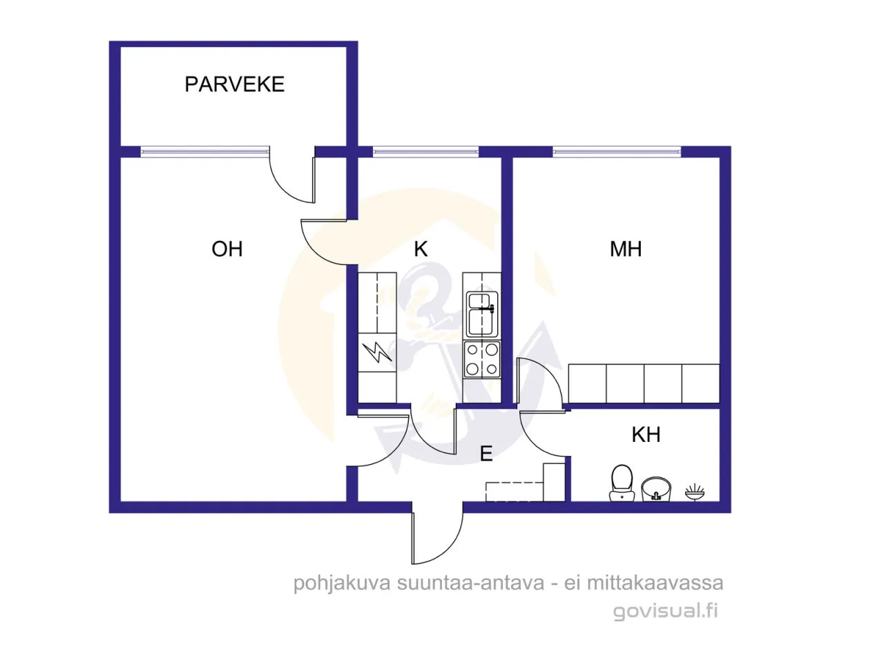 Квартира в Варкаусе, Финляндия, 50.5 м² - фото 2