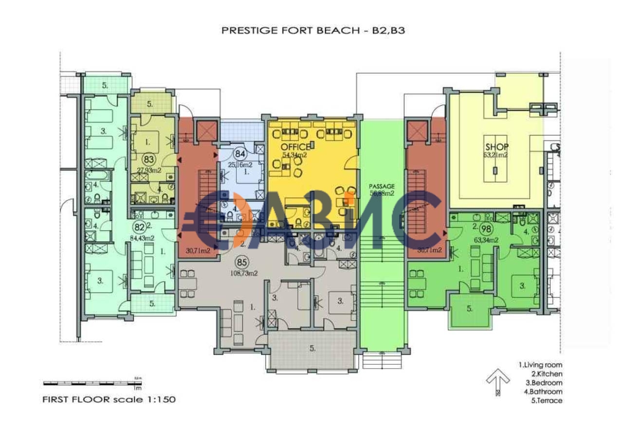 Апартаменты в Святом Власе, Болгария, 106.1 м² - фото 6
