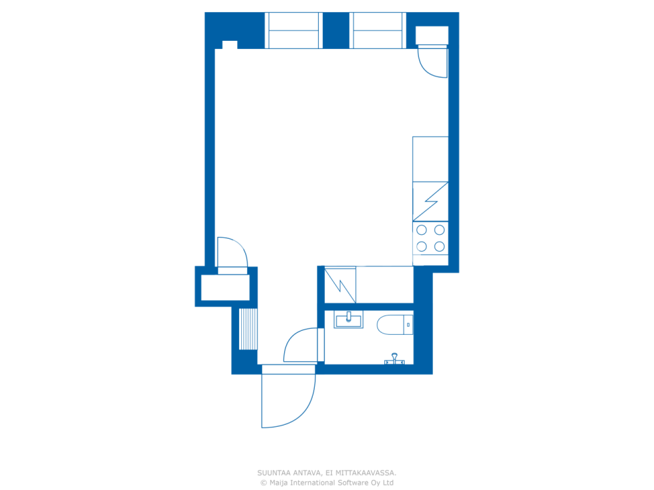 Апартаменты в Хельсинки, Финляндия, 22 м² - фото 2