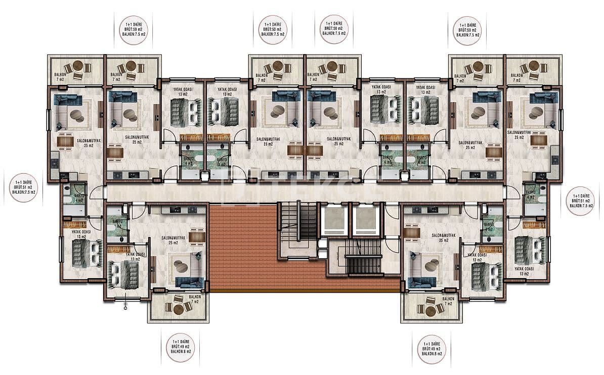 Пентхаус в Алании, Турция, 108 м² - фото 19