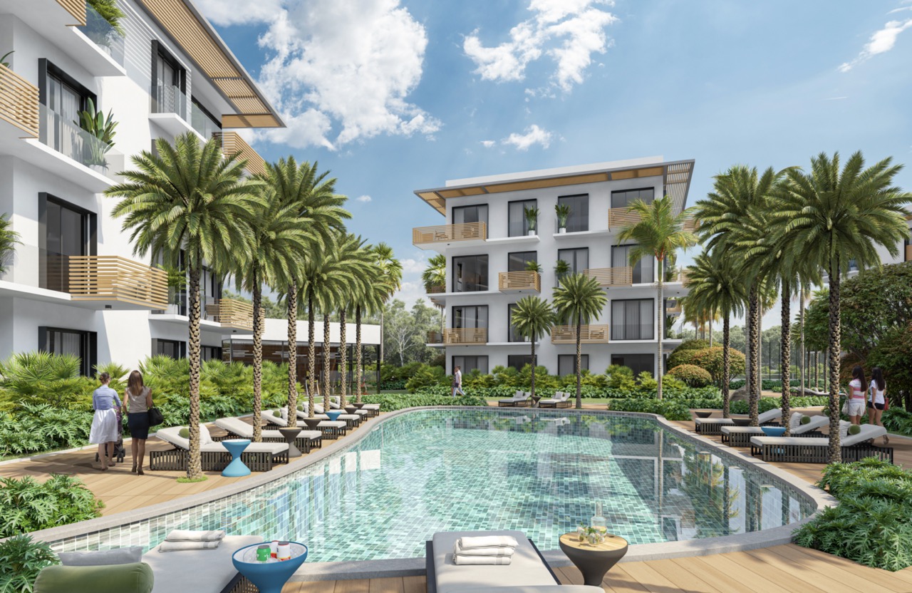 Апартаменты в Пунта-Кана, Доминиканская Республика, 61.65 м² - фото 1